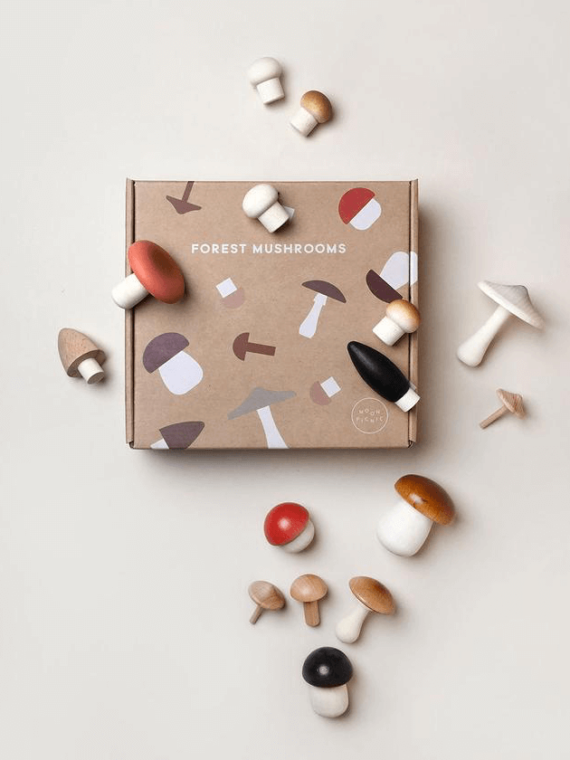 MoonPicnic forest mushrooms in a box