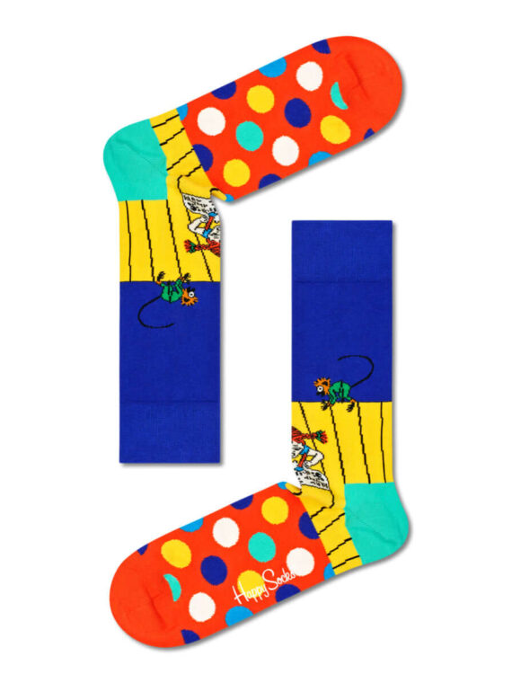 Color Dot Block Sock